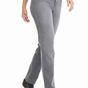 Gloria Vanderbilt Light Gray Amanda Jeans, 12